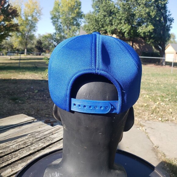 Vtg Blanchat Machine‎ 50tn Annv 1989 Blue Rope Snap Back Baseball Hat Cap - Picture 4 of 10